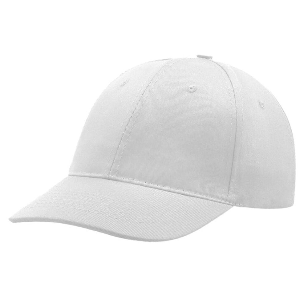 Atlantis Start 6 Panel Baseball Cap (Pack of 2) / White